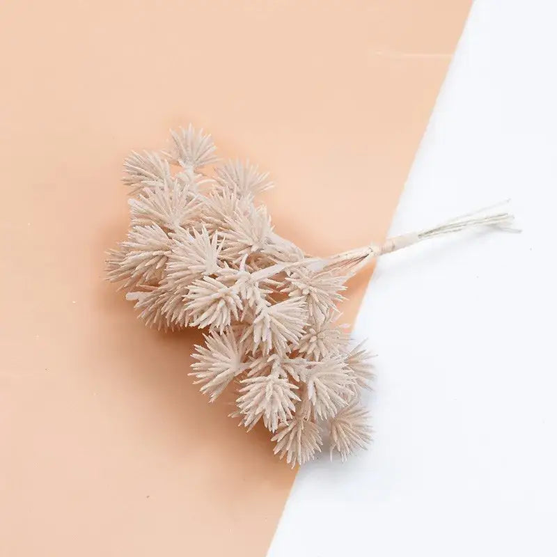 Decorbites™ artificial gypsophila plants feature a delicate beige spiky leaf cluster with slender stem for home decor
