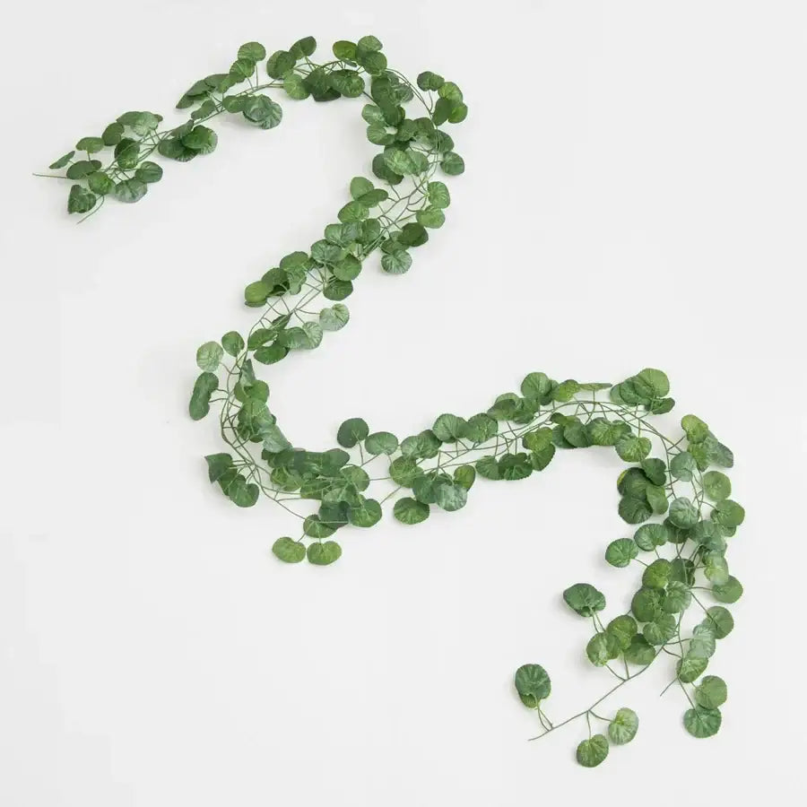 Decorbites artificial hanging christmas garland with lush green silk ivy leaves for home wedding and garden decor