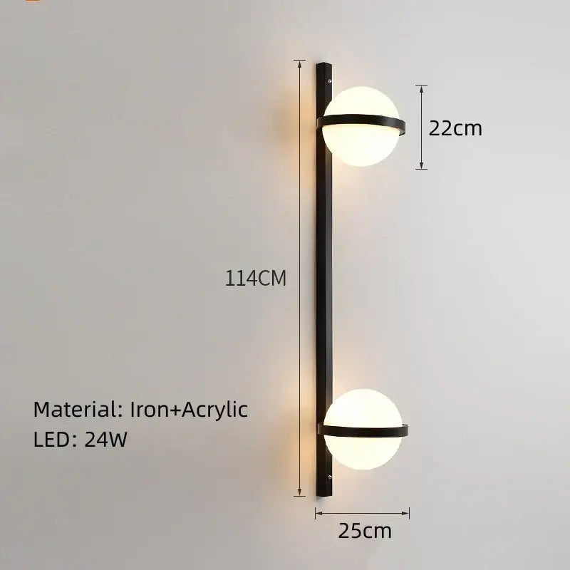 Black iron and acrylic pendant light with two frosted glass shades for decorbites artificial plant pendant use