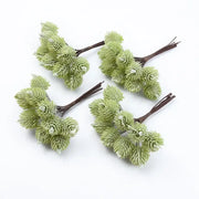 Light green fuzzy artificial spruce branches with brown stems from decorbites artificial plants christmas decorations