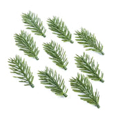 Green artificial pine sprigs from decorbites artificial plants made of plastic with realistic needle texture for decor use