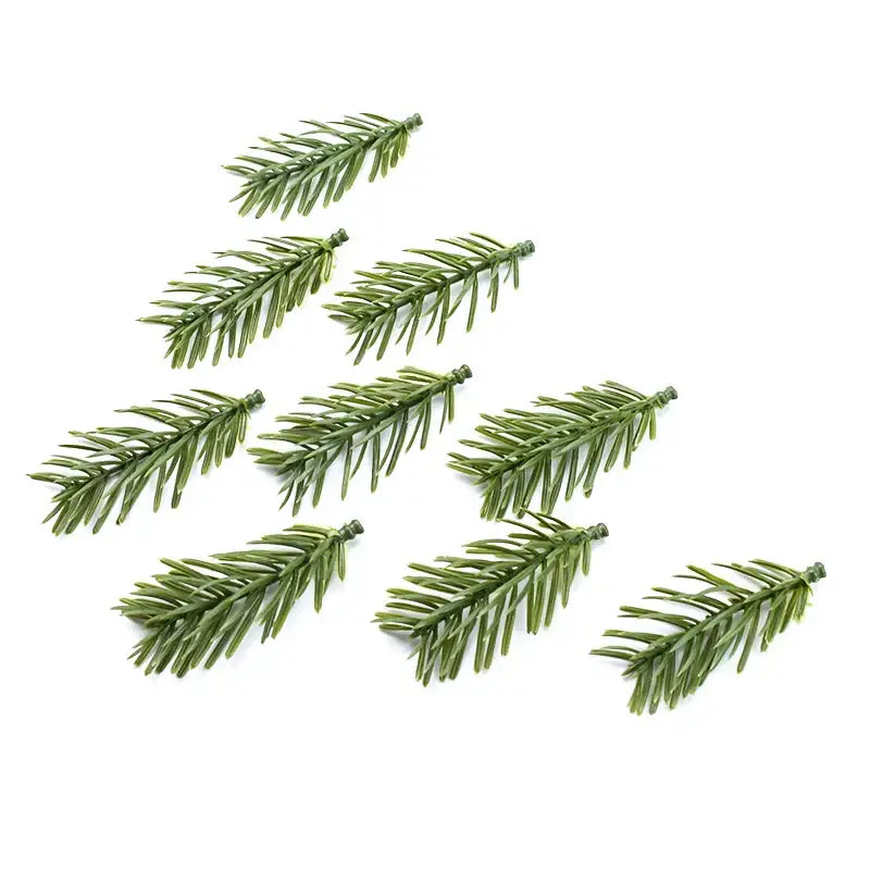 Green artificial pine branch pieces from decorbites artificial plants for home decor scrapbooking and christmas garland