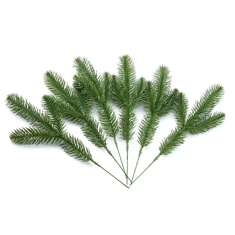 Green artificial plants with needle-like foliage and slender stems for bridal decor by decorbites artificial plants