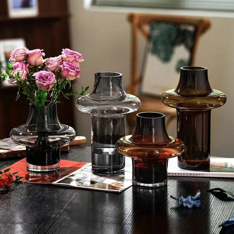 Artisan Glass Vase for Elegant Home Decor - Vase