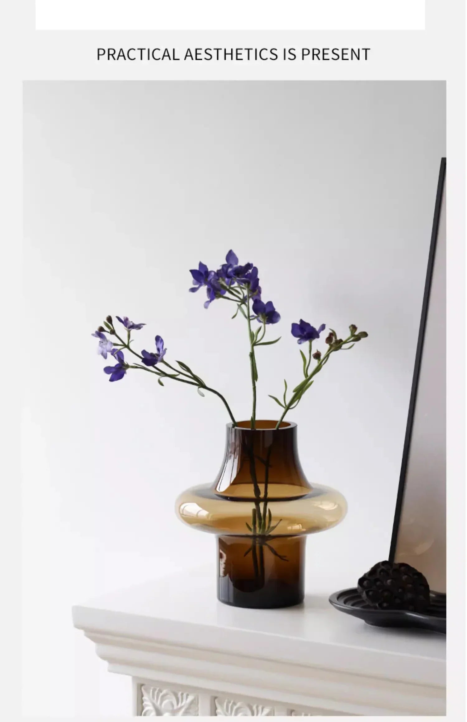 Artisan Glass Vase for Elegant Home Decor - Vase