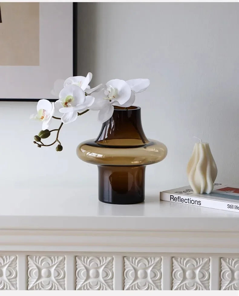 Artisan Glass Vase for Elegant Home Decor - Vase