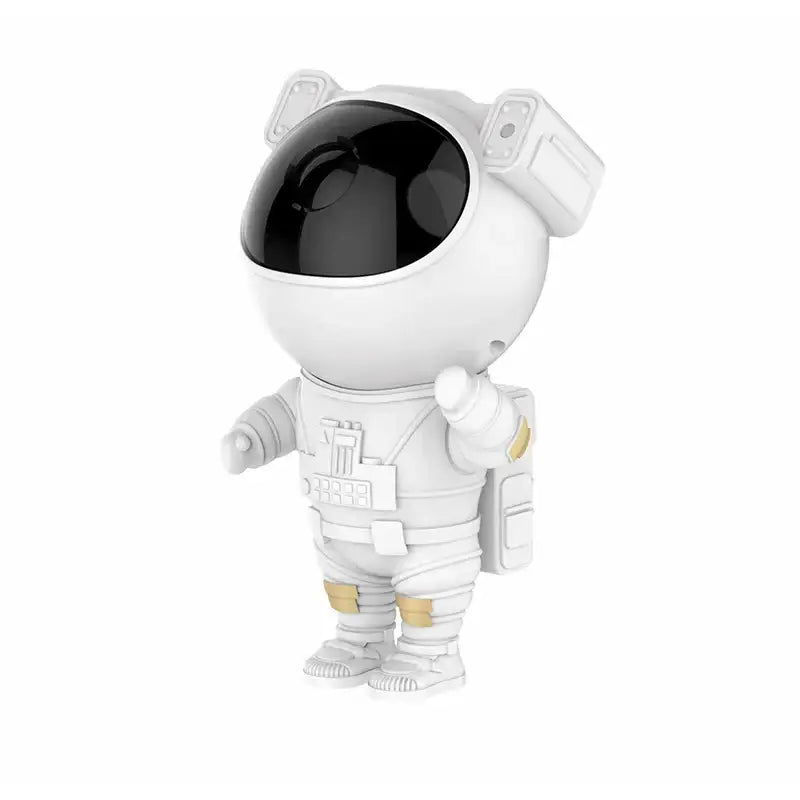 White astronaut figurine with black visor and gold accents in decorbites astronaut projector starry night bedroom lamp night light