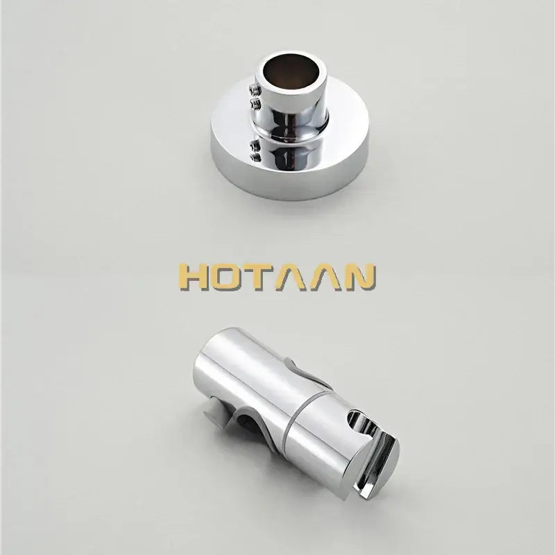Chrome finished hotaan decorbites™ bathroom rainfall shower faucet set with wall mounted bracket and hand sprayer