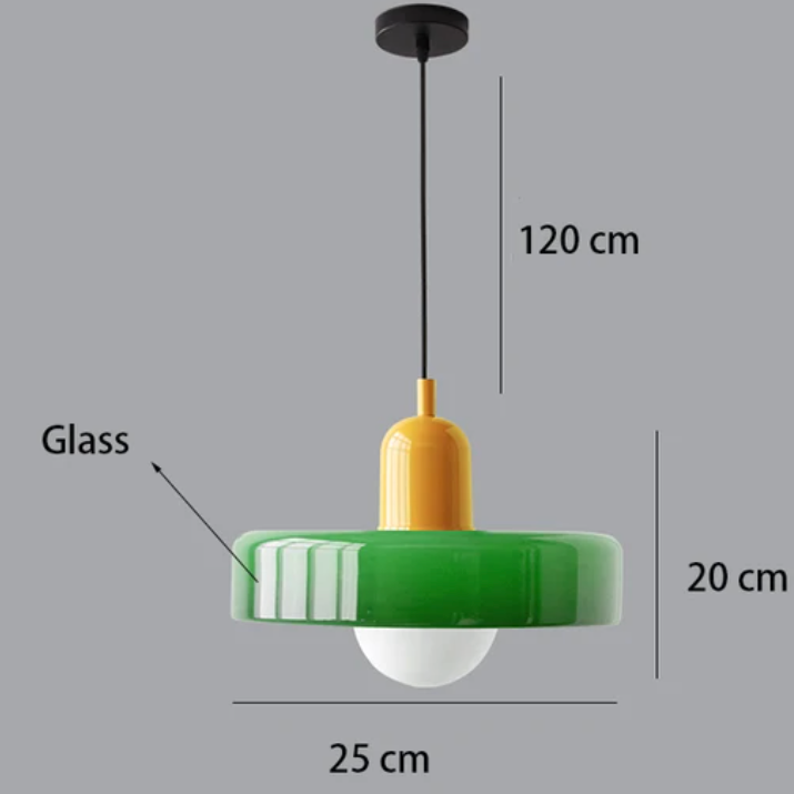 Bauhaus-Inspired Glass Pendant Lighting