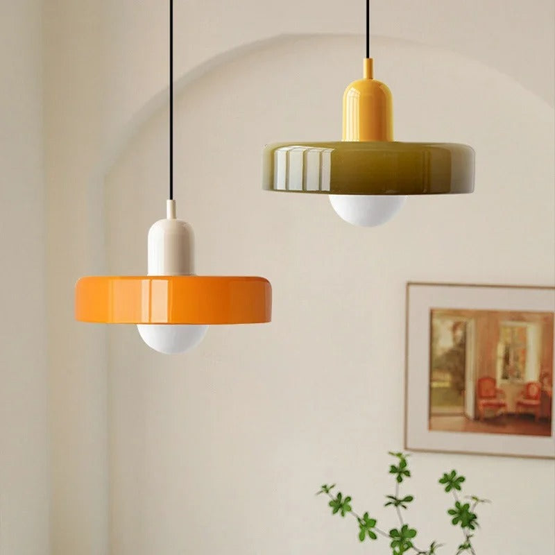 Bauhaus-Inspired Glass Pendant Lighting
