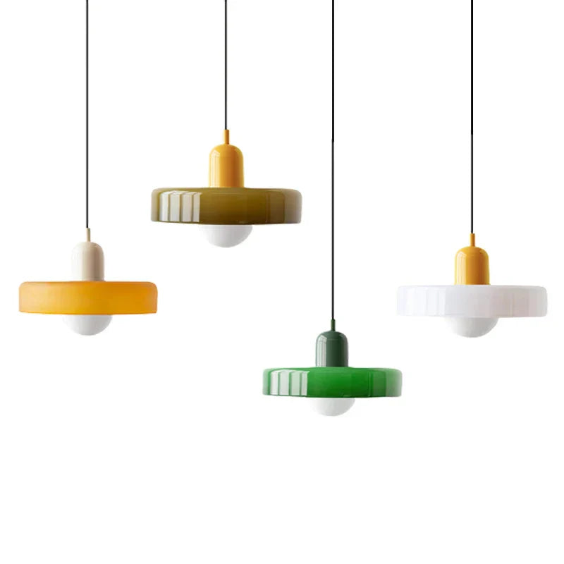Bauhaus-Inspired Glass Pendant Lighting