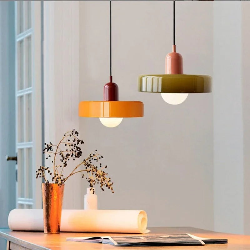 Bauhaus-Inspired Glass Pendant Lighting