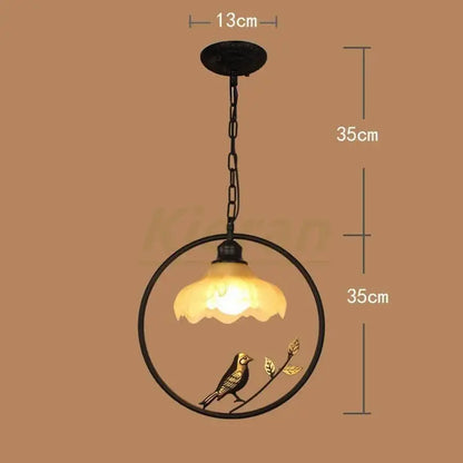 Black wrought iron decorbites birdcage led birdcage led chandelier with ornate bird design and warm glass shade for bedroom light