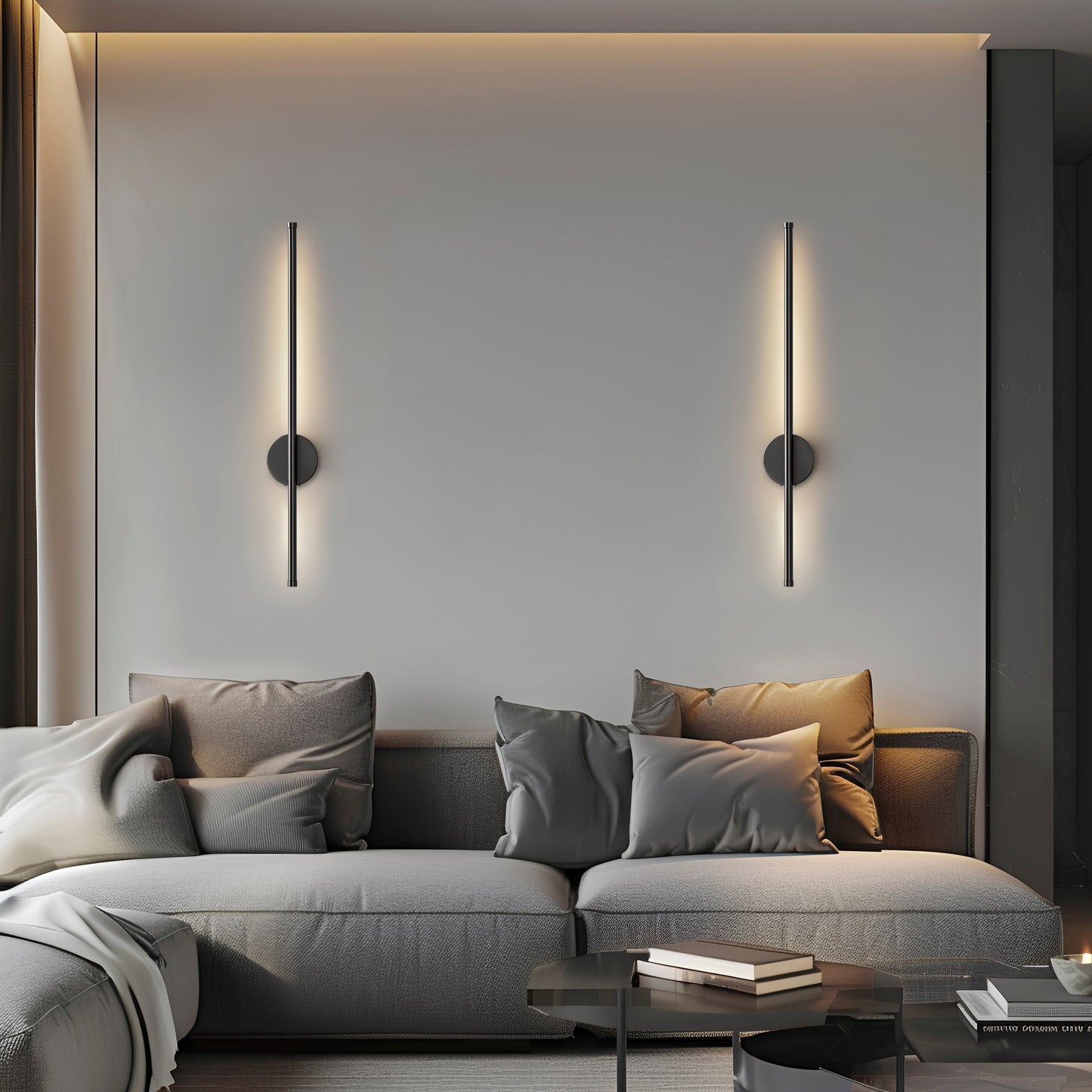 Decorbites black battery operated wall sconces set of 2 modern metal battery operated wall lighting fixtures