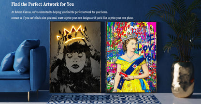 Black Cat Starry Night Canvas Wall Art - Posters