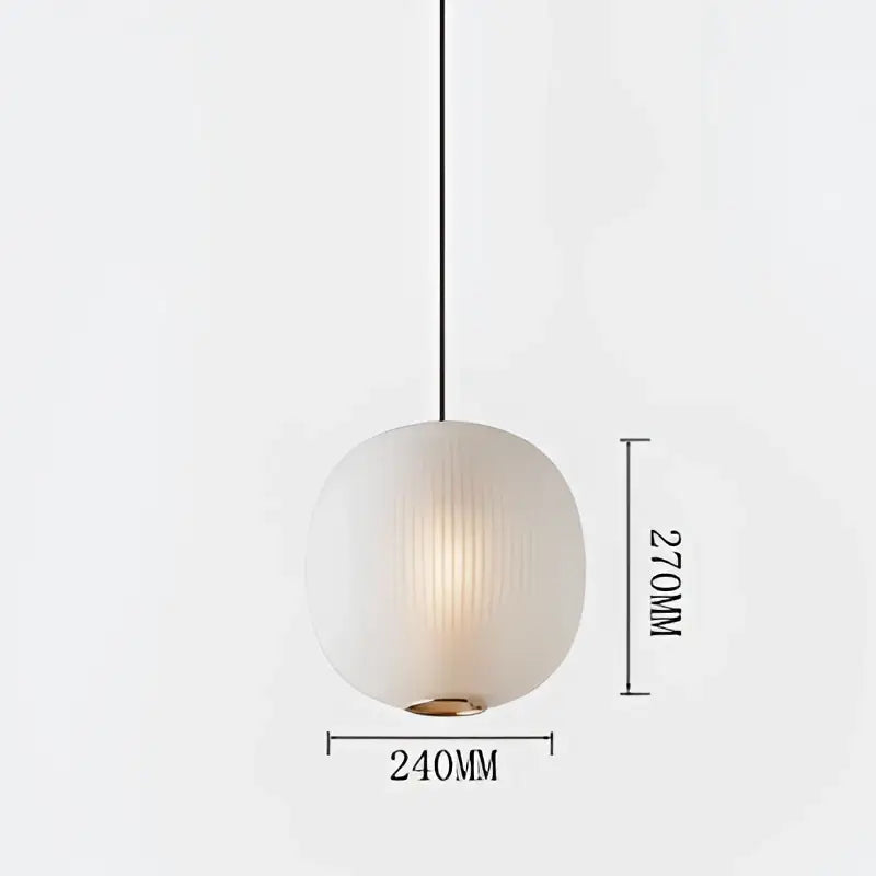 Decorbites black glass ball table light with frosted glass shade and black cord for bedroom and living room use