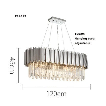 Chrome-finished lighting fixture with circular frame and cascading crystal droplets by DecorBites black gold crystal