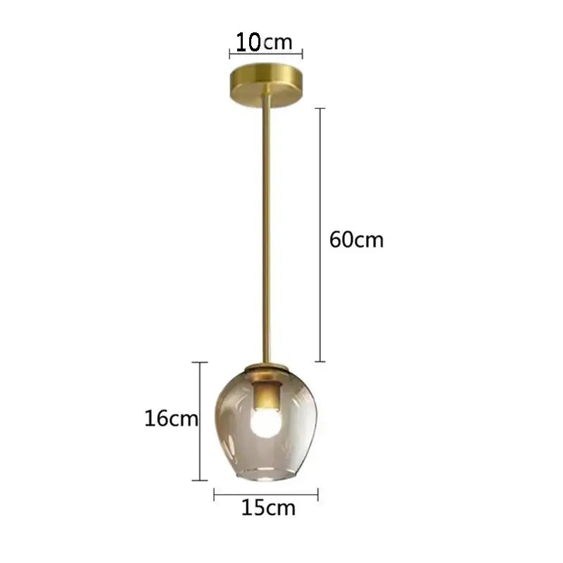 A modern brass-finished pendant wall lamp with a spherical smoked glass shade by DecorBites black gold