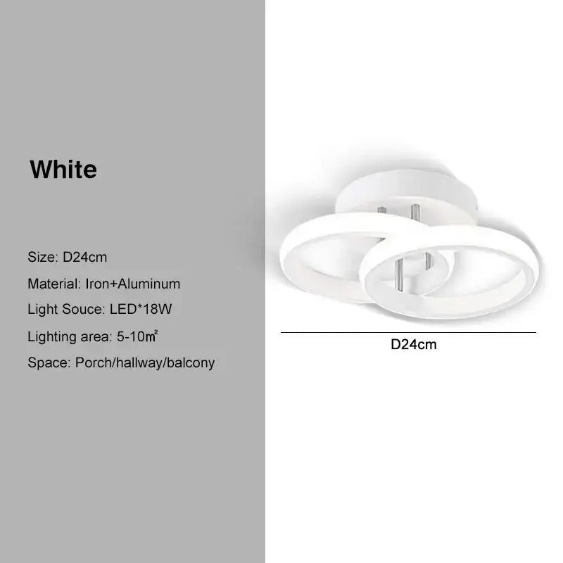 Decorbites black gold led ceiling light white iron aluminum modern indoor chandelier with remote control