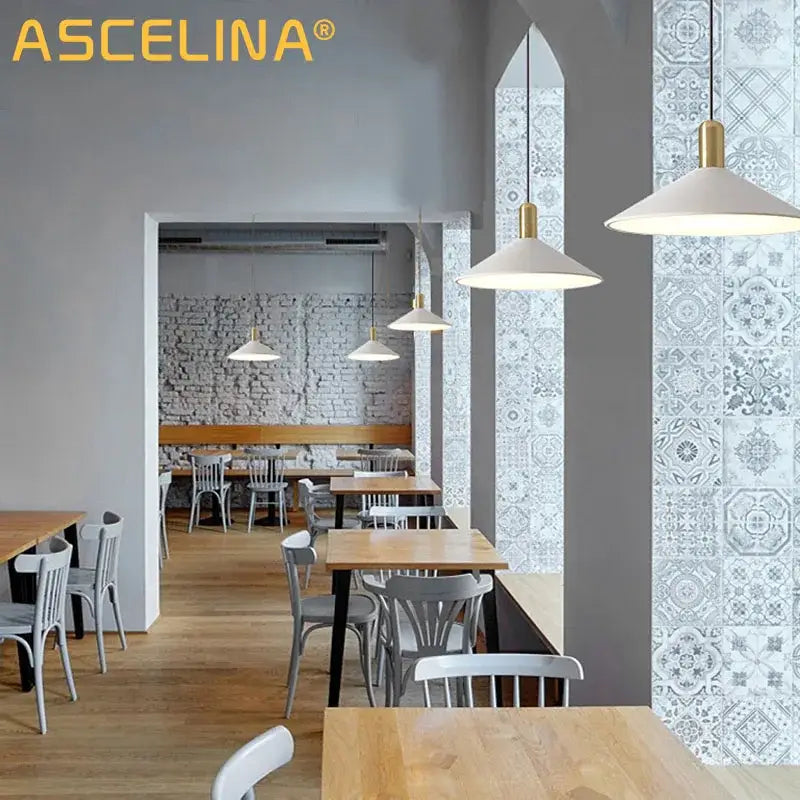 White conical pendant lights with gold fixtures from decorbites black gold led collection for home and industrial decor