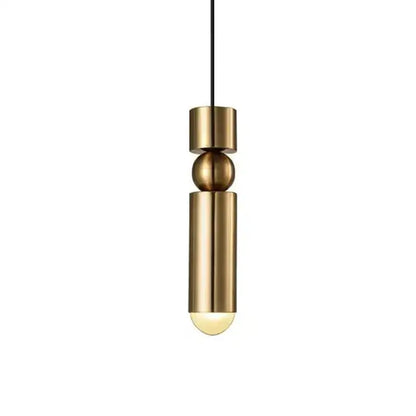 Brass pendant light with cylindrical and spherical elements in decorbites black gold led tube glass chandelier for home decor