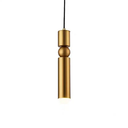A decorbites black gold led tube glass chandelier with a sleek brushed gold finish and stacked geometric design
