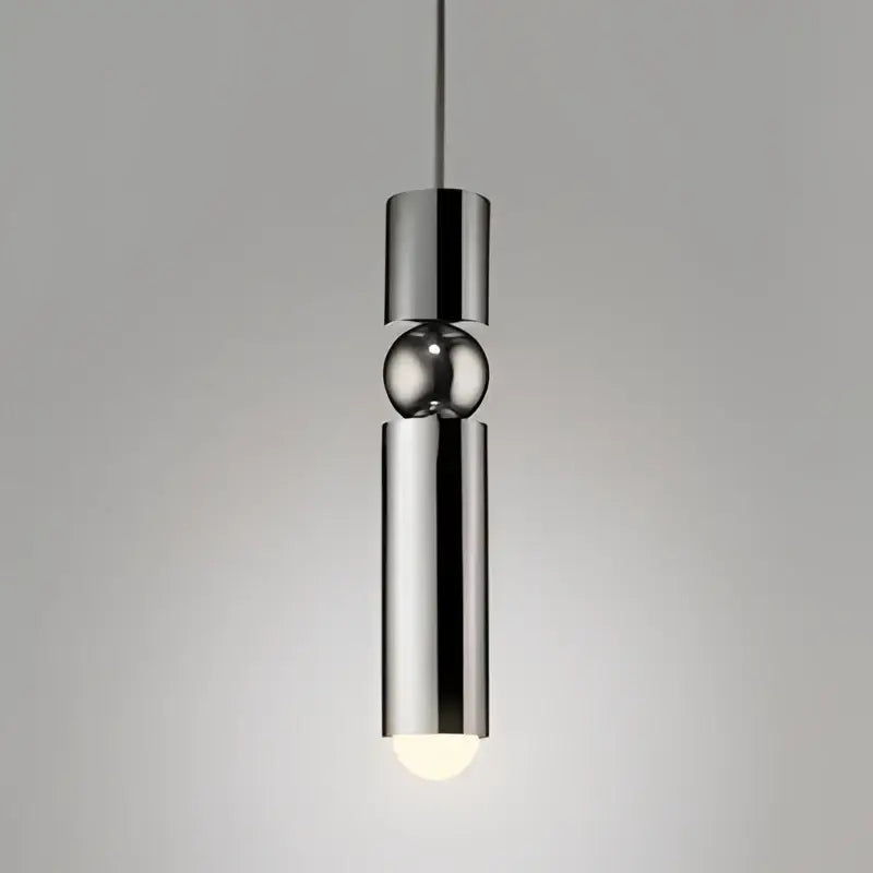 A decorbites black gold led tube glass chandelier with polished chrome pendant light featuring cylindrical and spherical accents