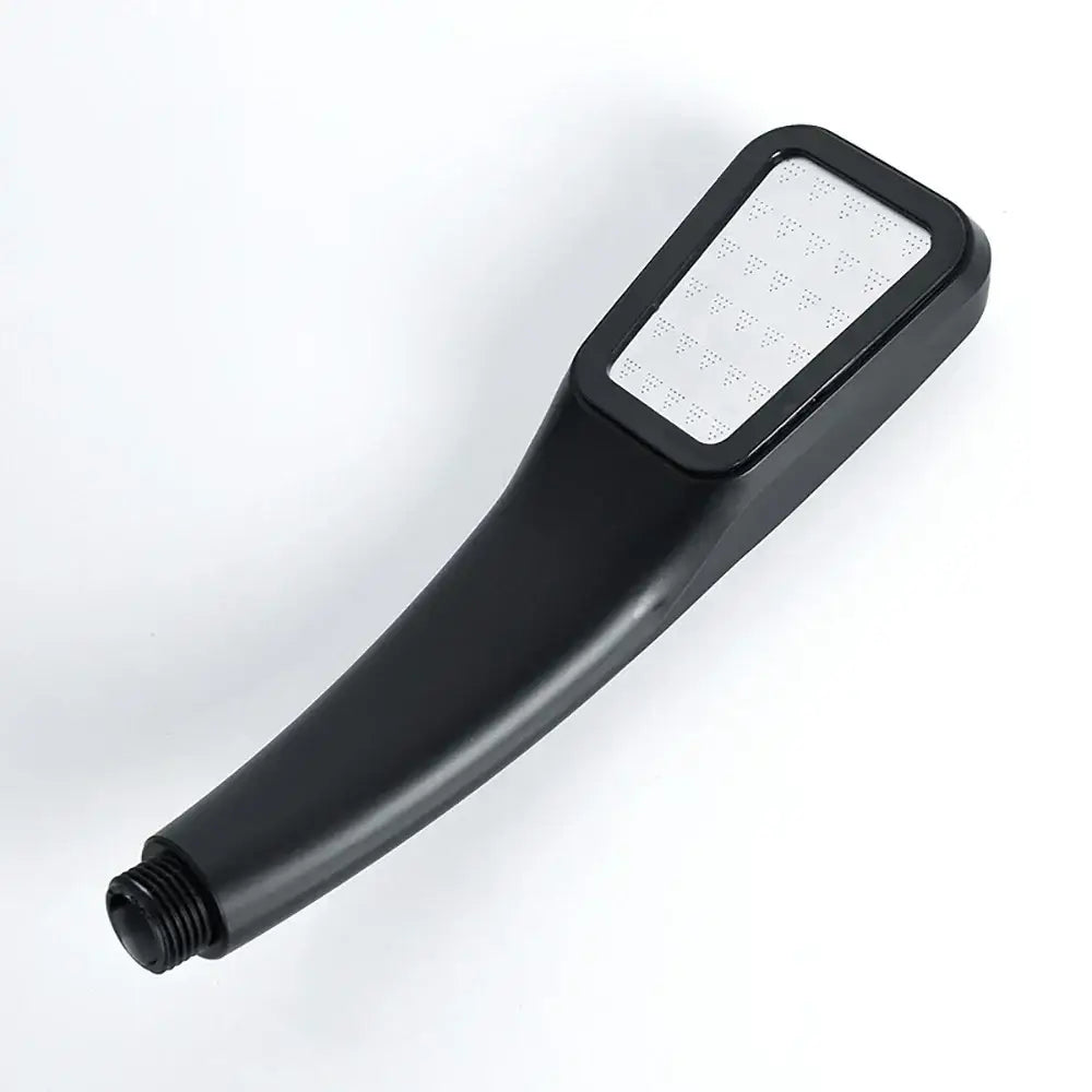 Decorbites black matte finish handheld shower head with high pressure rainfall and water saving nozzle