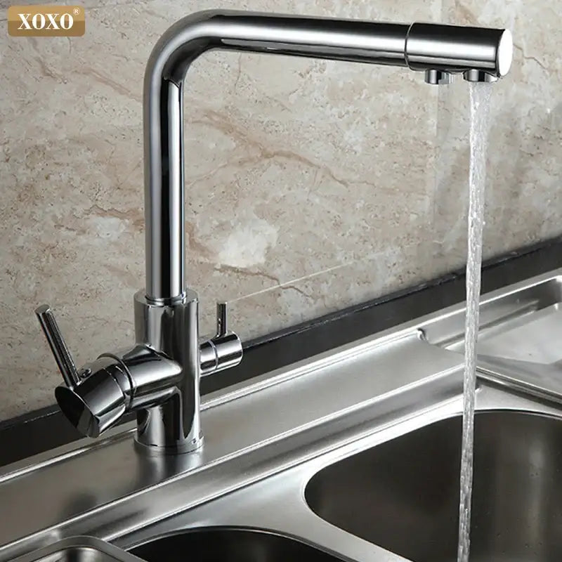 Chrome-finished xoxo brand kitchen faucet with sleek modern design and pull-down spout for decorbites black kitchen faucet