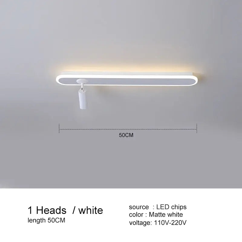 A sleek matte white led ceiling light with modern rectangular design and warm glow for decorbites black led ceiling spotlights