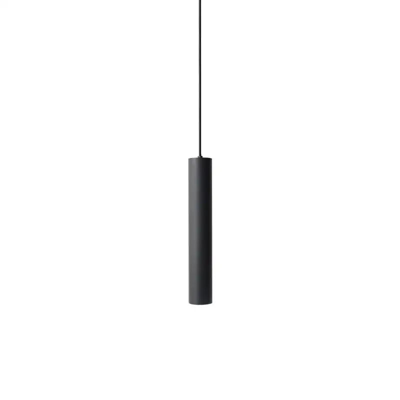 Decorbites black led pendant light 5w with double anti-glare spotlight in sleek black cylindrical design for living room