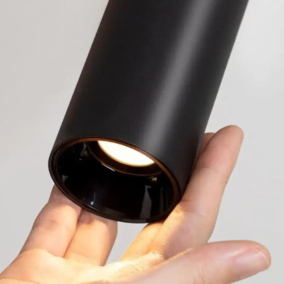 Black led pendant light decorbites black led 5w matte cylindrical recessed fixture with warm glow for living room