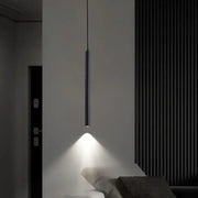 Minimalist decorbites black led pendant lights with sleek cylindrical design for dining room bedroom and kitchen use