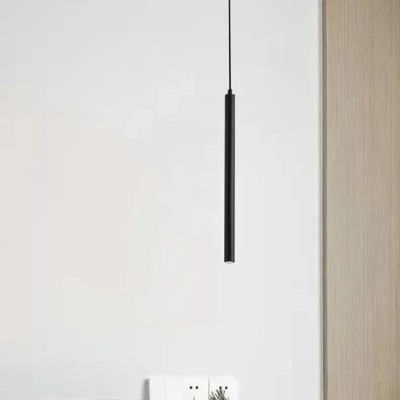Decorbites black led pendant lights black cylindrical sleek minimalist design ideal for dining room bedroom kitchen use