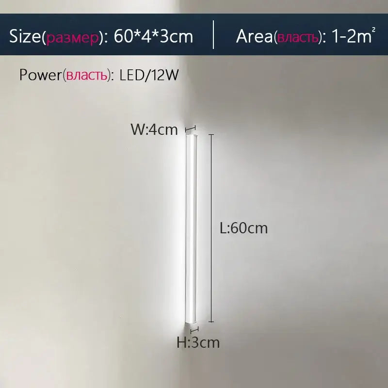 A sleek decorbites black led wall lamp with a minimalist white cylindrical design and slim profile for modern interiors