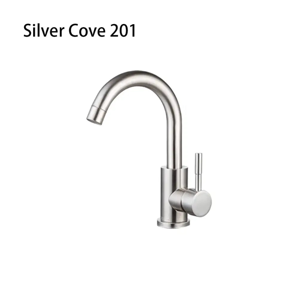 Decorbites™ black stainless steel bathroom faucet with single handle sleek curved spout alta calidad y duradero y práctico