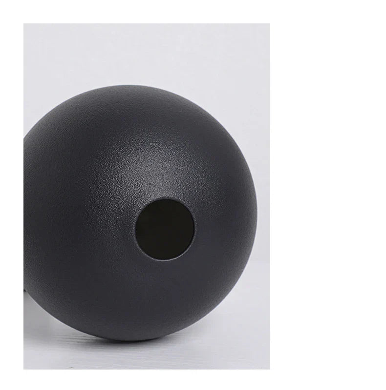 Black & White Ceramic Round Vase - Vase