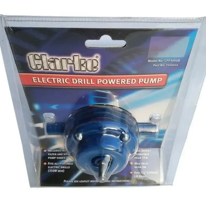 Decorbites blue self-priming centrifugal pump with blue plastic body and metallic fittings for kitchen and garden use