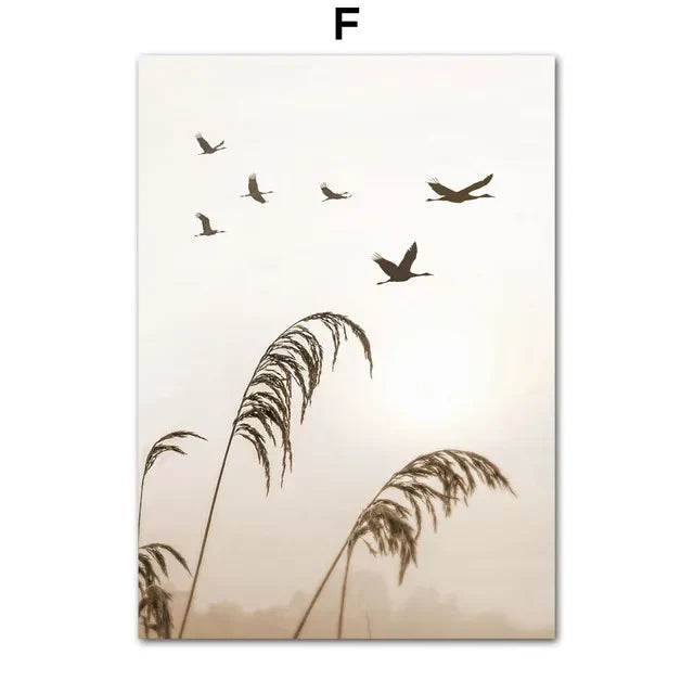 ’Bohemia Beach Landscape Canvas Wall Art’ - Posters