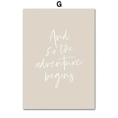 Bohemian Beach Landscape Canvas Wall Art - Posters