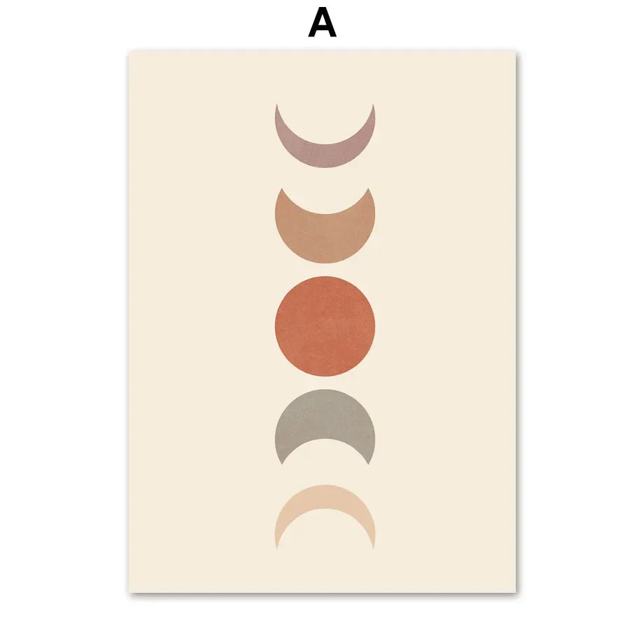 Bohemian Wall Art Canvas Painting - Abstract Geometry - A / 50X70cm No Framed - Posters