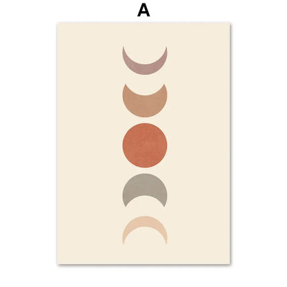 Bohemian Wall Art Canvas Painting - Abstract Geometry - A / 50X70cm No Framed - Posters