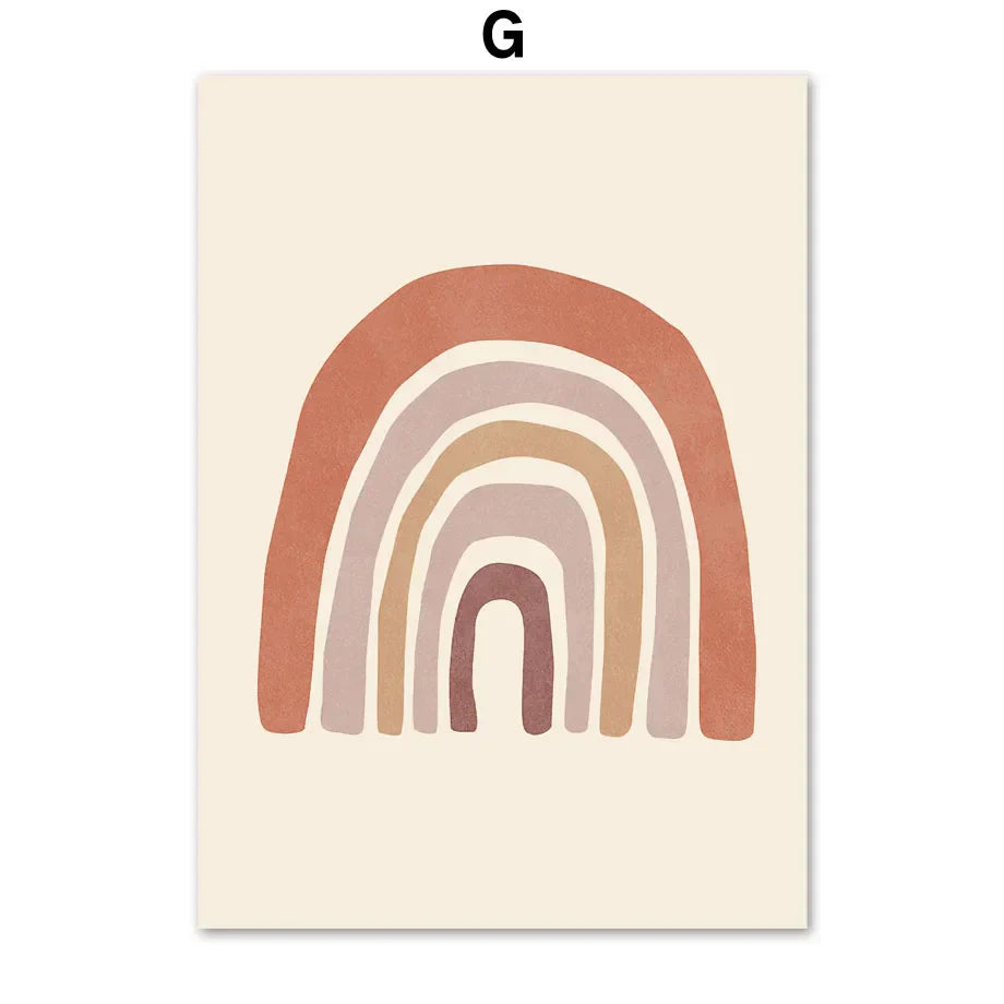 Bohemian Wall Art Canvas Painting - Abstract Geometry - G / 50X70cm No Framed - Posters