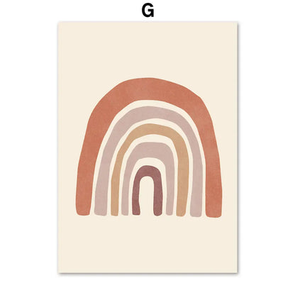 Bohemian Wall Art Canvas Painting - Abstract Geometry - G / 50X70cm No Framed - Posters