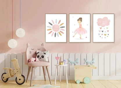 Bohemian Wall Art Canvas Painting - Abstract Geometry - Posters