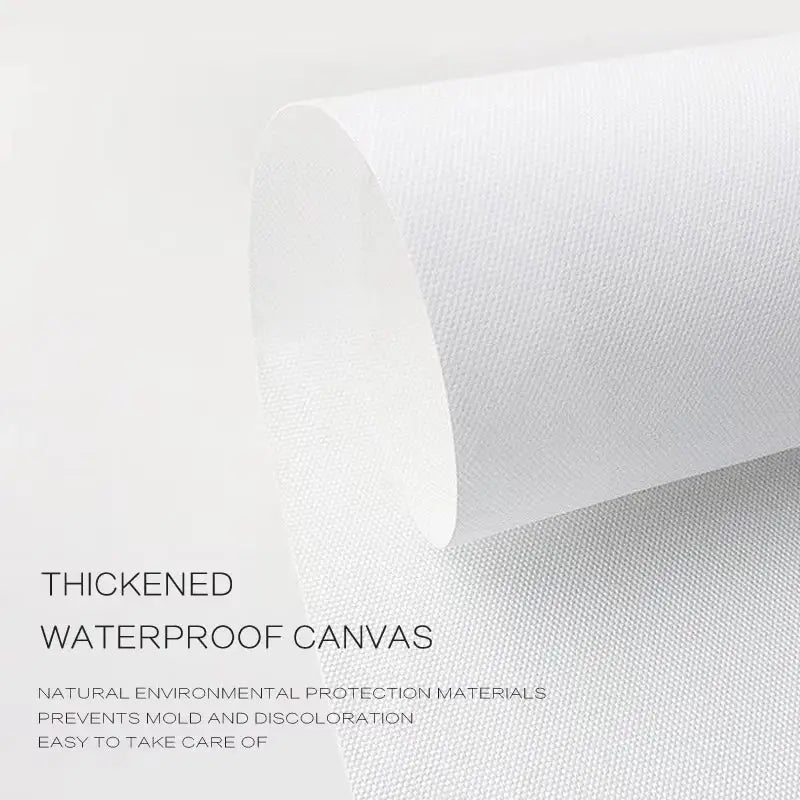 A roll of thickened white waterproof canvas with textured weave for decorbites™ bohemian wall art canvas painting