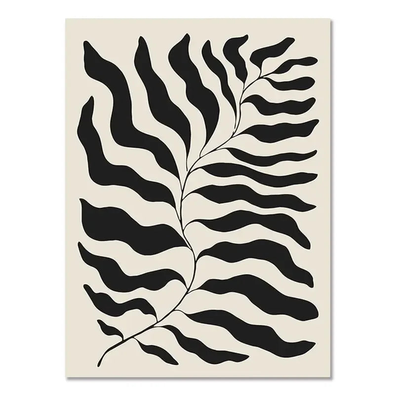 Boho Geometric Line Canvas Wall Art - 05 / 21x30cm No Frame - Posters