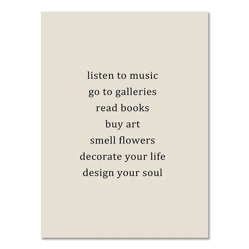 Boho Geometric Line Canvas Wall Art - 10 / 50x70cm No Frame - Posters