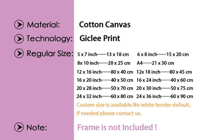 Boho Geometric Line Canvas Wall Art - Posters