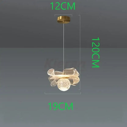 A modern 120cm decorbites butterfly led pendant light with gold ceiling mount and clear glass butterfly led chandelier body